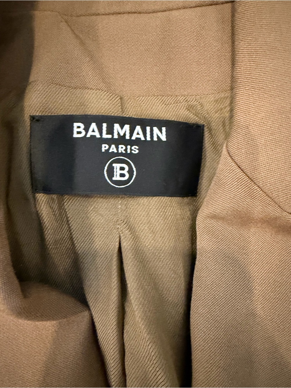 BALMAIN Paris Camel Double Breasted Blazer Size FR 38 / Fits like a Small - Picture 7 of 12